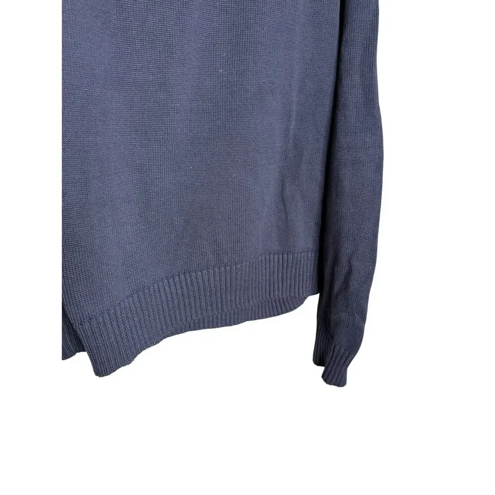 J.crew knit navy blue crewneck pullover‎ sweater
